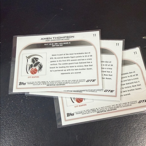 Amen Thompson - Topps Chrome OTE 2022/23 - Lot of (7) Gem Mint 10 - Picture 8 of 12